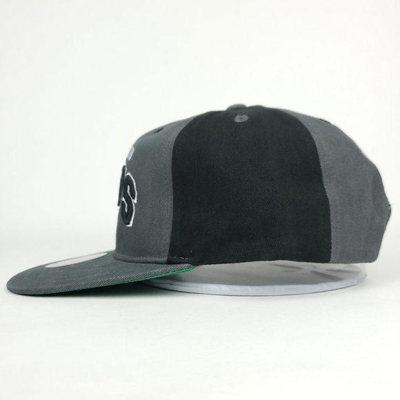 Brooklyn Nets Mitchell & Ness NBA Deadstock Snapback Hat 3D‎ Logo Gray Black Cap - Picture 7 of 9
